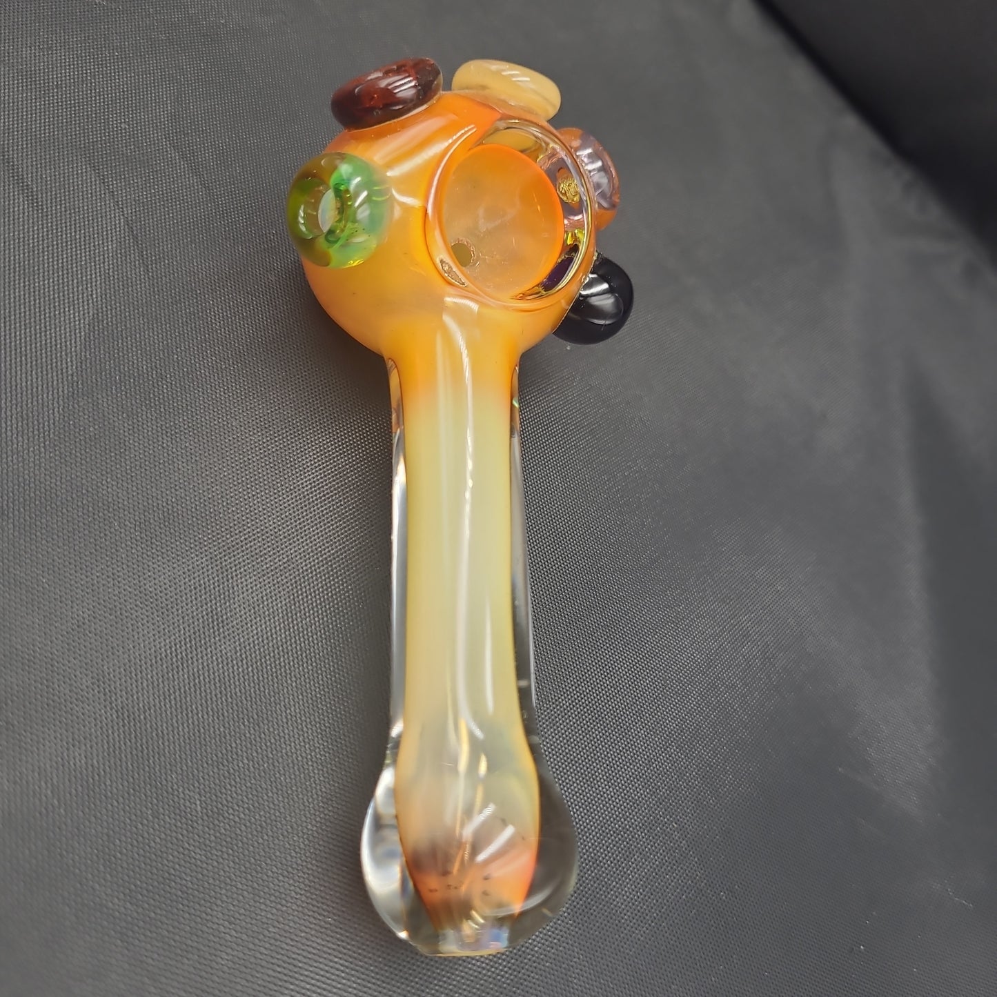 4.5" Double Coated Honey Rasta Pipe