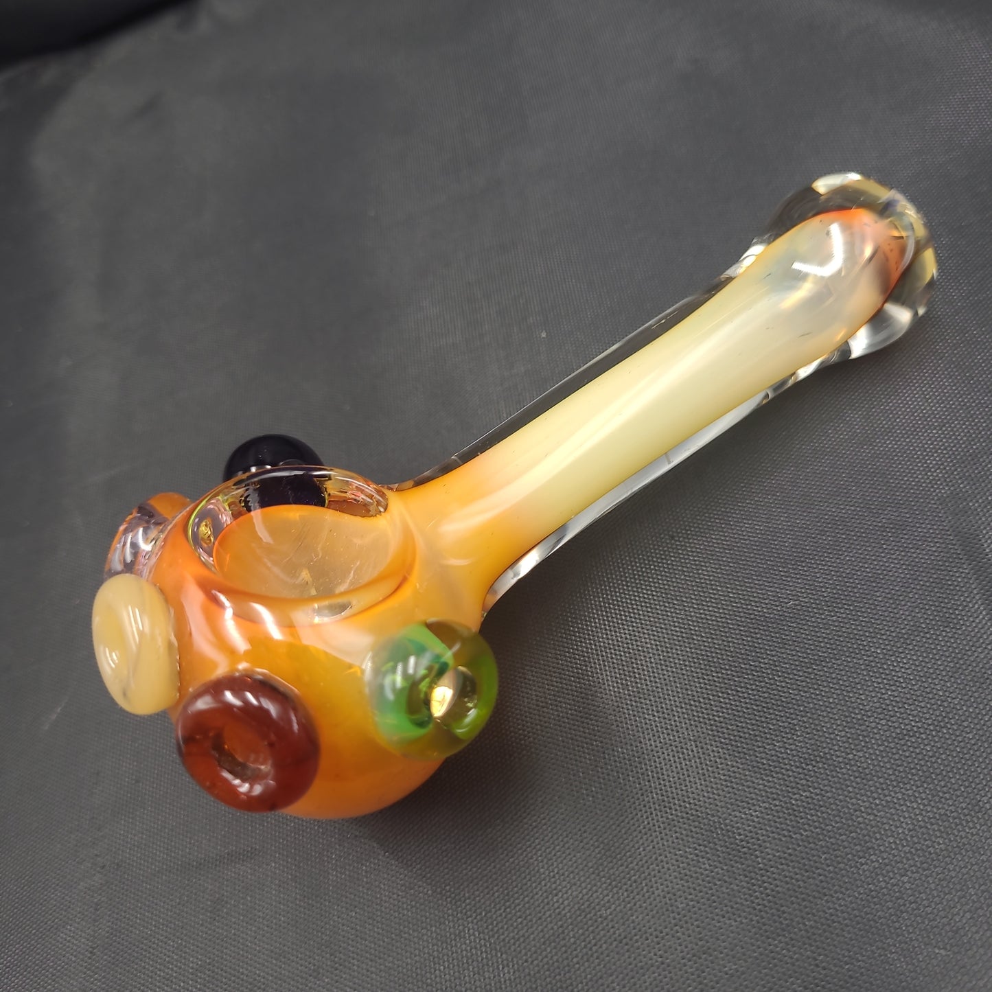 4.5" Double Coated Honey Rasta Pipe