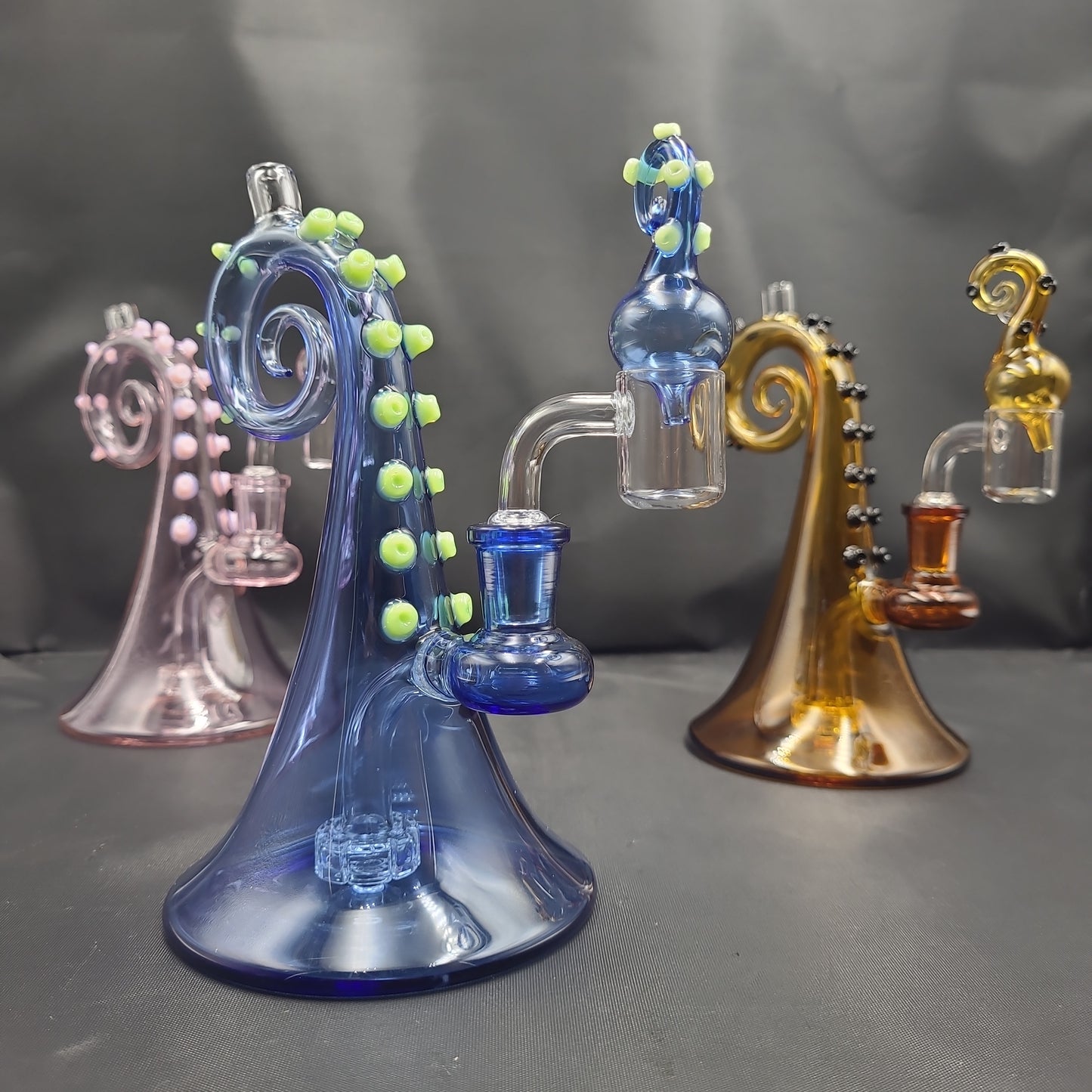 7" Octupus Dab Rig Bubble Cap set