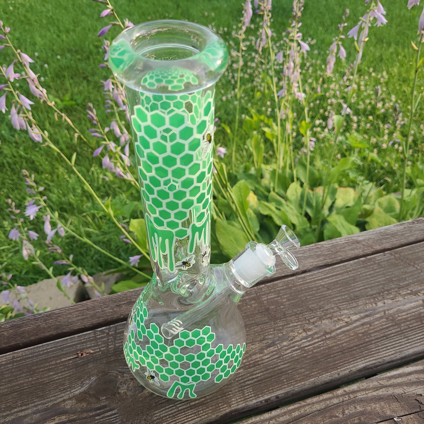 14" Honeycomb Bees Nest Beaker bong