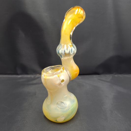 7" Orange Creamsicle Pop Glaas bubbler