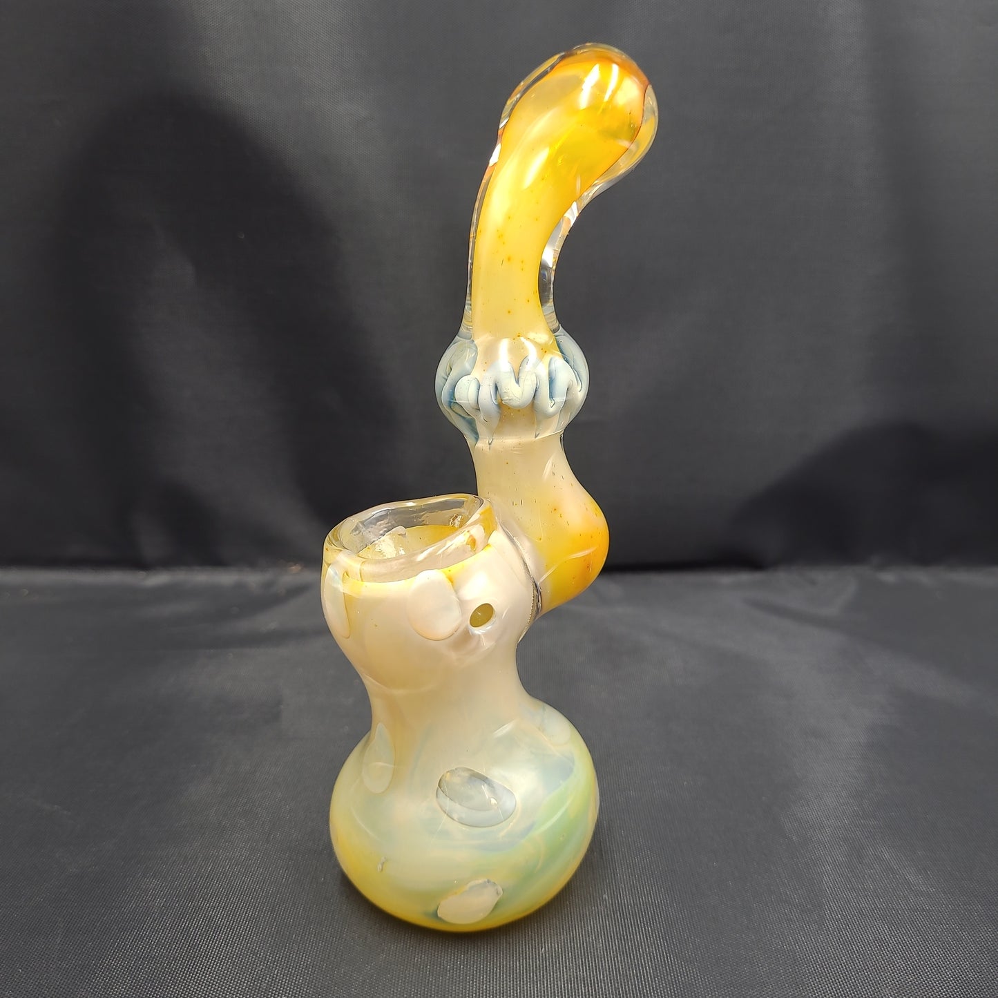 7" Orange Creamsicle Pop Glaas bubbler