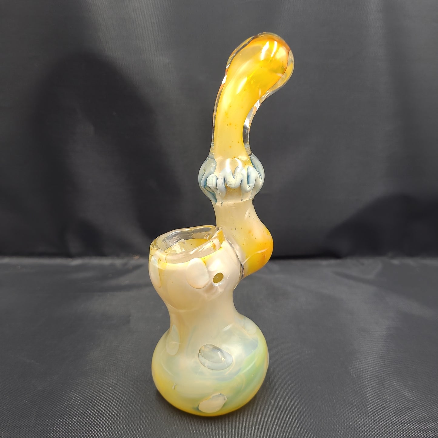 7" Orange Creamsicle Pop Glaas bubbler