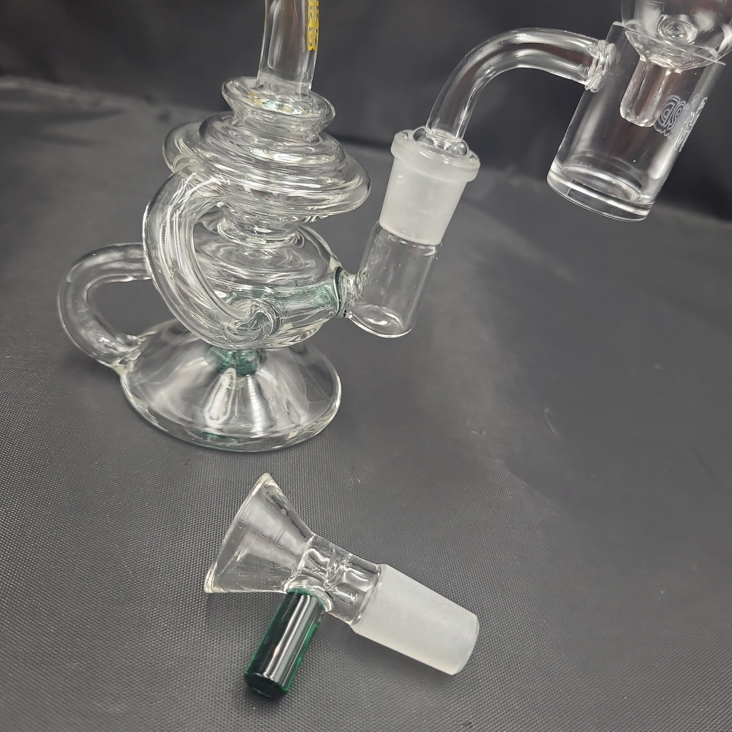 6" Hybird Recycler [14mm Banger Bubble Cap / Bowl Set Rig water pipe ]