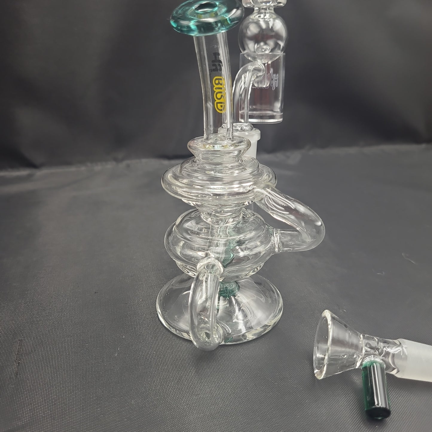 6" Hybird Recycler [14mm Banger Bubble Cap / Bowl Set Rig water pipe ]