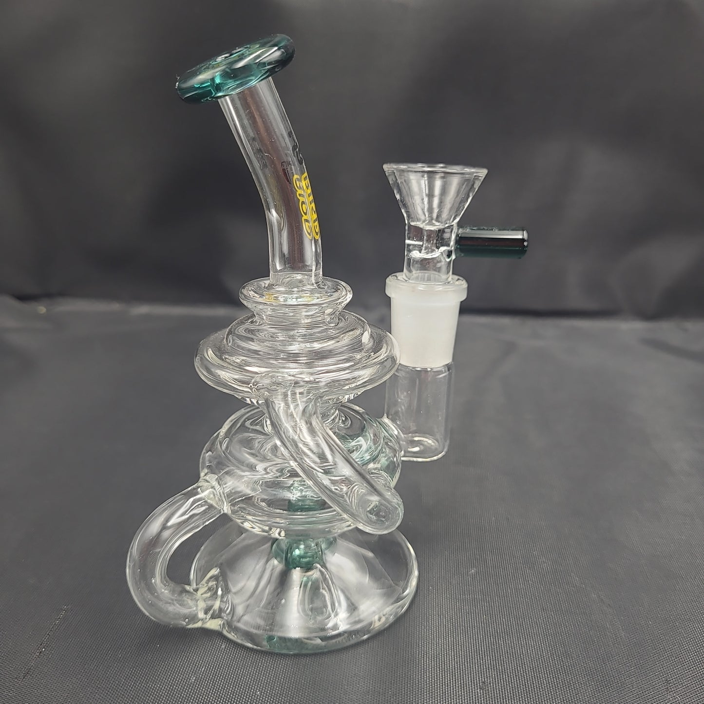 6" Hybird Recycler [14mm Banger Bubble Cap / Bowl Set Rig water pipe ]