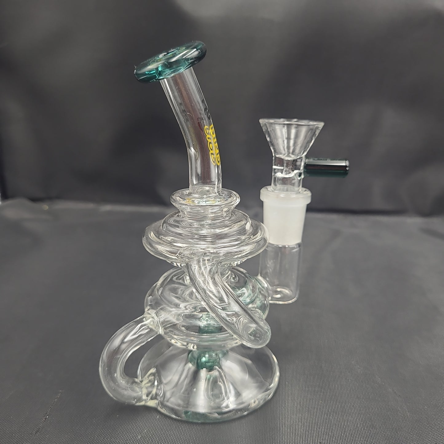 6" Hybird Recycler [14mm Banger Bubble Cap / Bowl Set Rig water pipe ]
