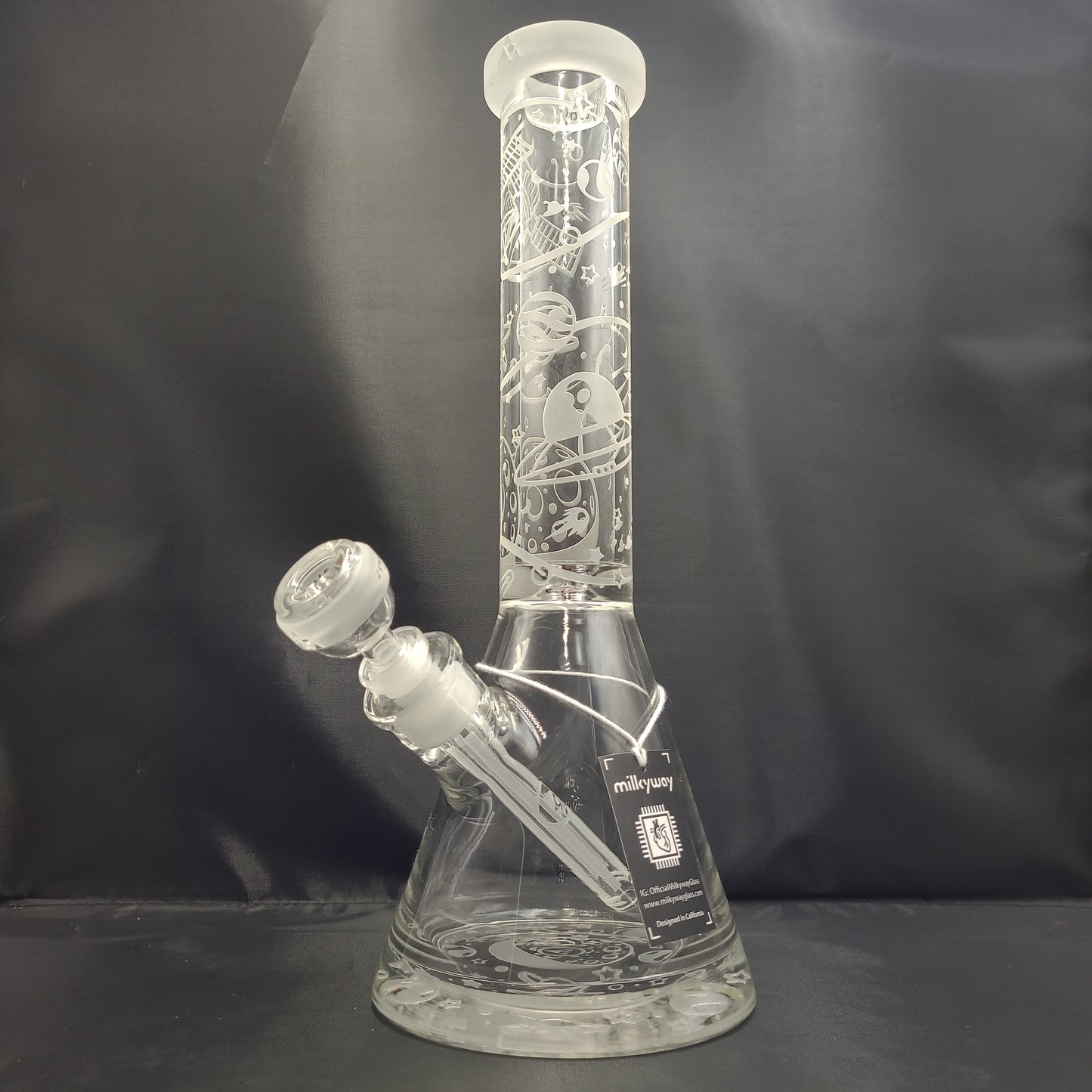 14" Milkyway Glass Space Odyssey Beaker Water Pipe