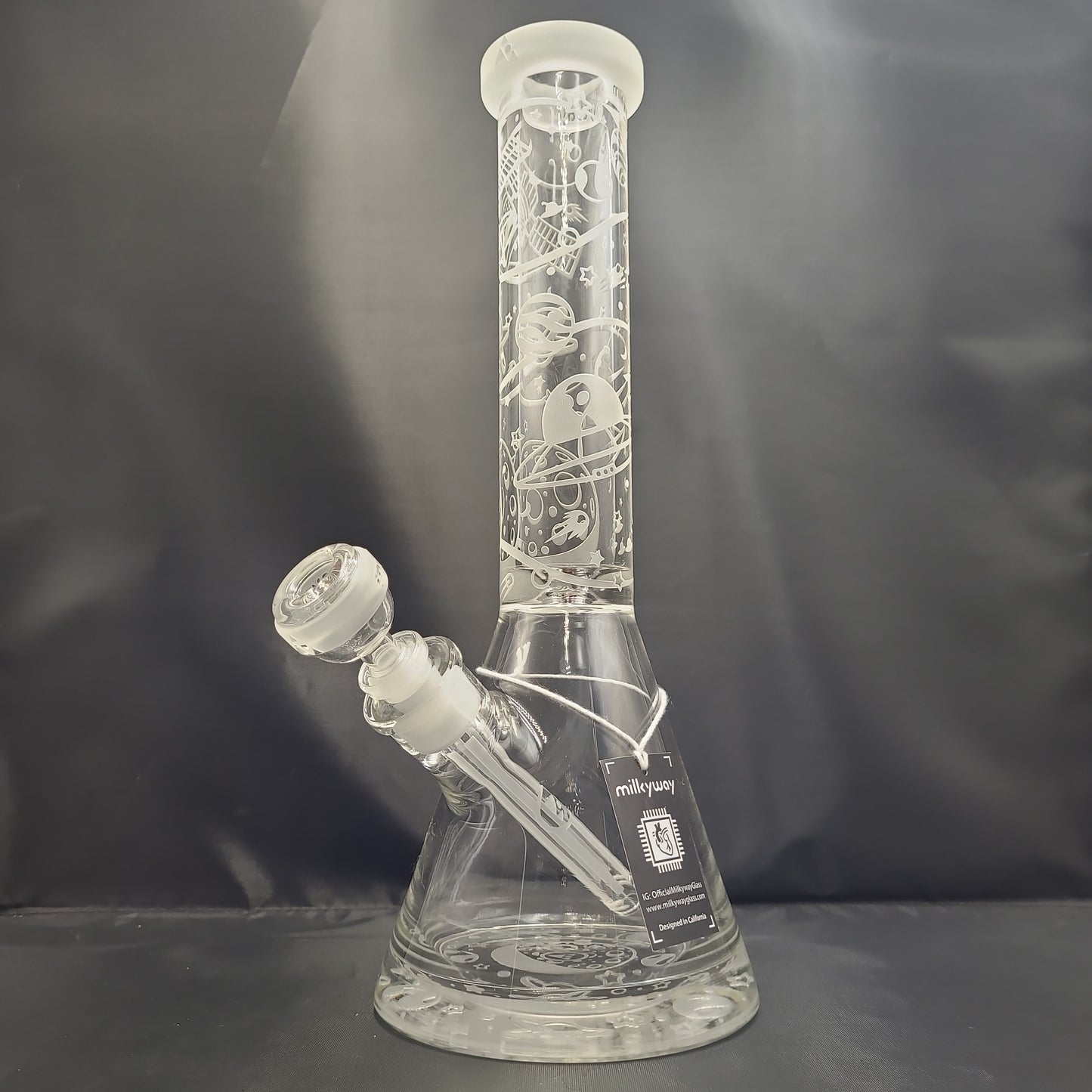 14" Milkyway Glass Space Odyssey Beaker Water Pipe