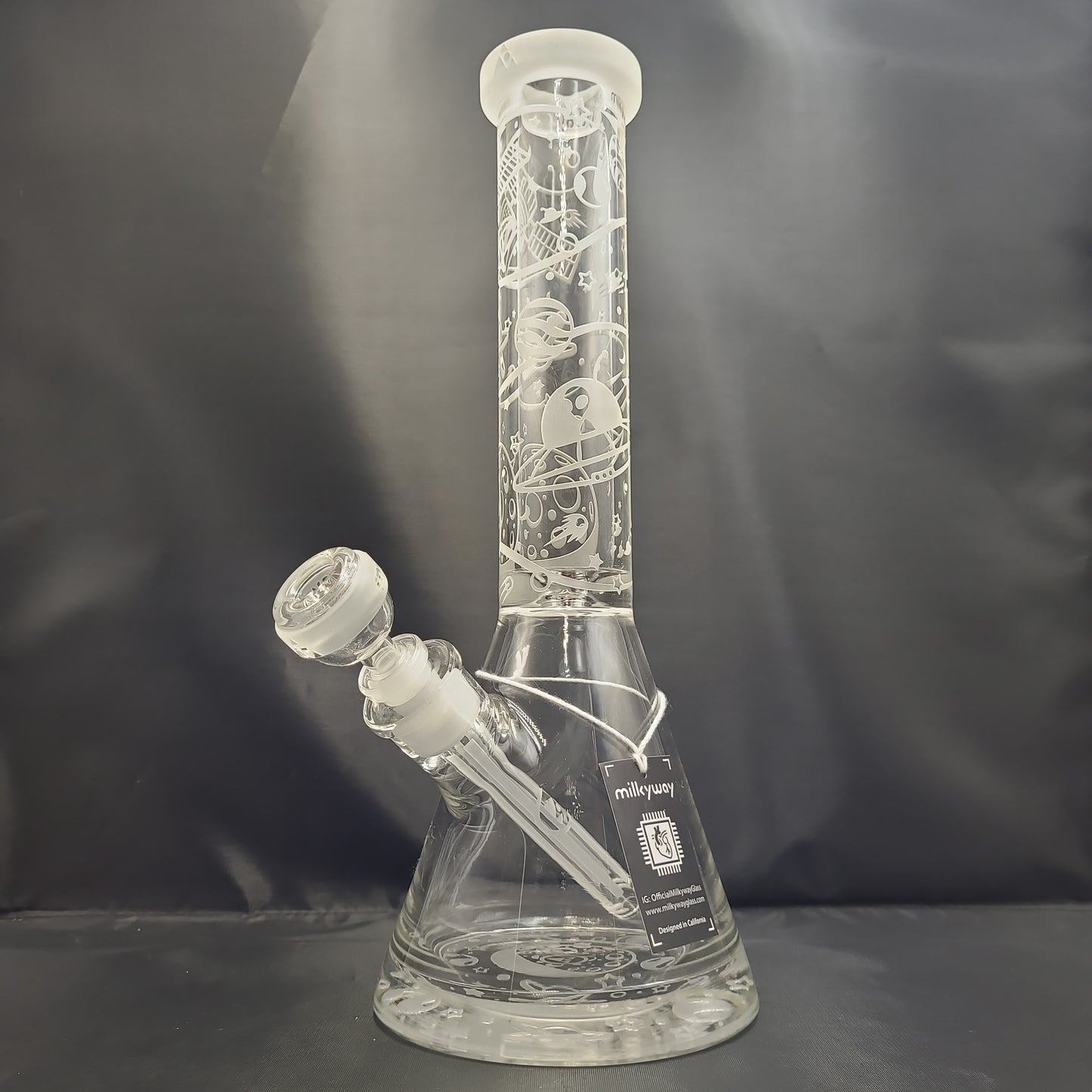 14" Milkyway Glass Space Odyssey Beaker Water Pipe