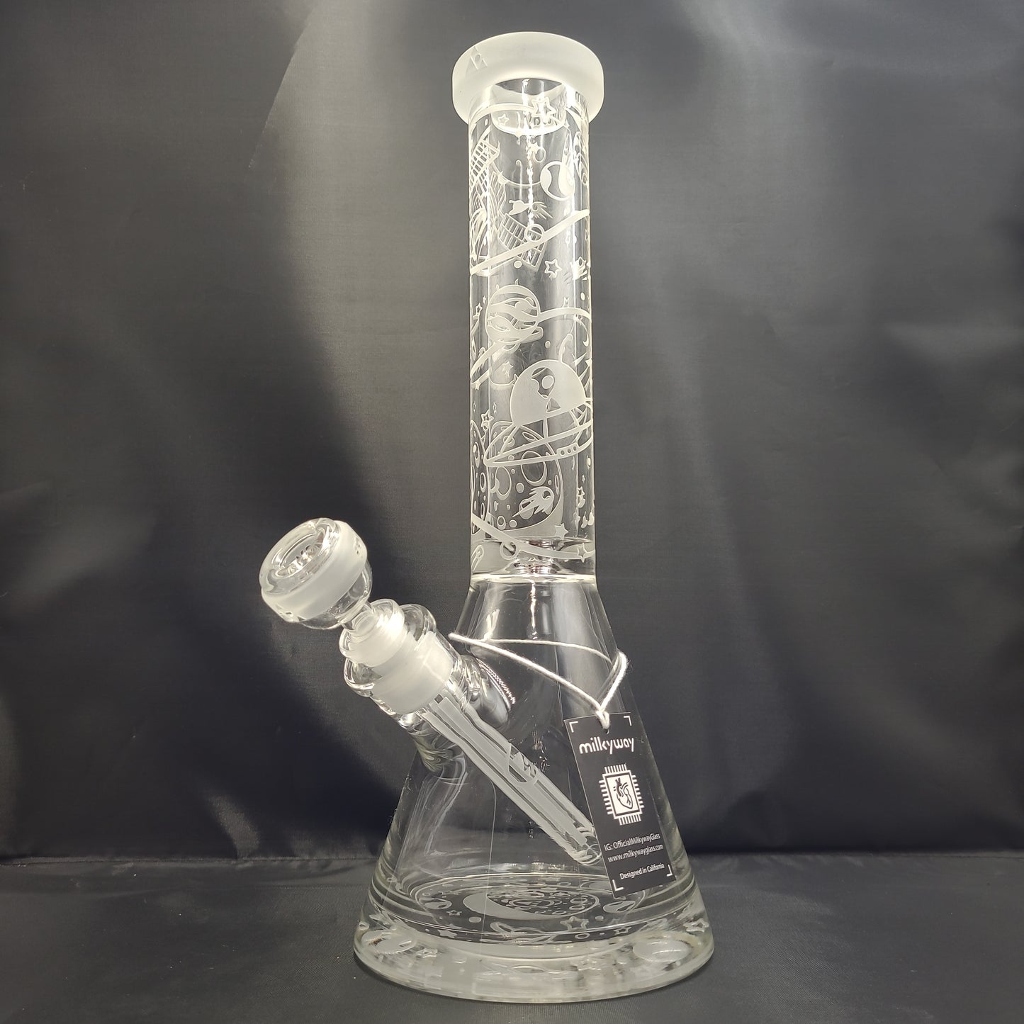 14" Milkyway Glass Space Odyssey Beaker Water Pipe