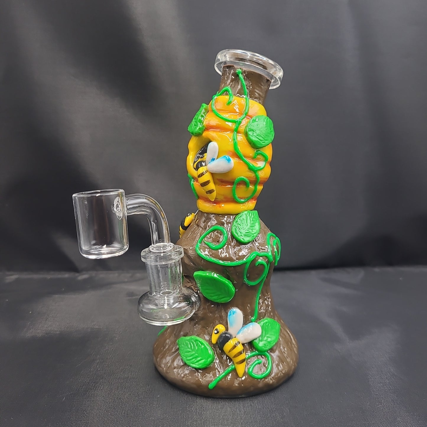 6.5" Honey BeeHive Clay Resin
