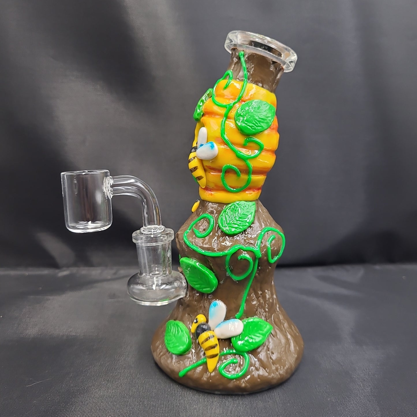 6.5" Honey BeeHive Clay Resin