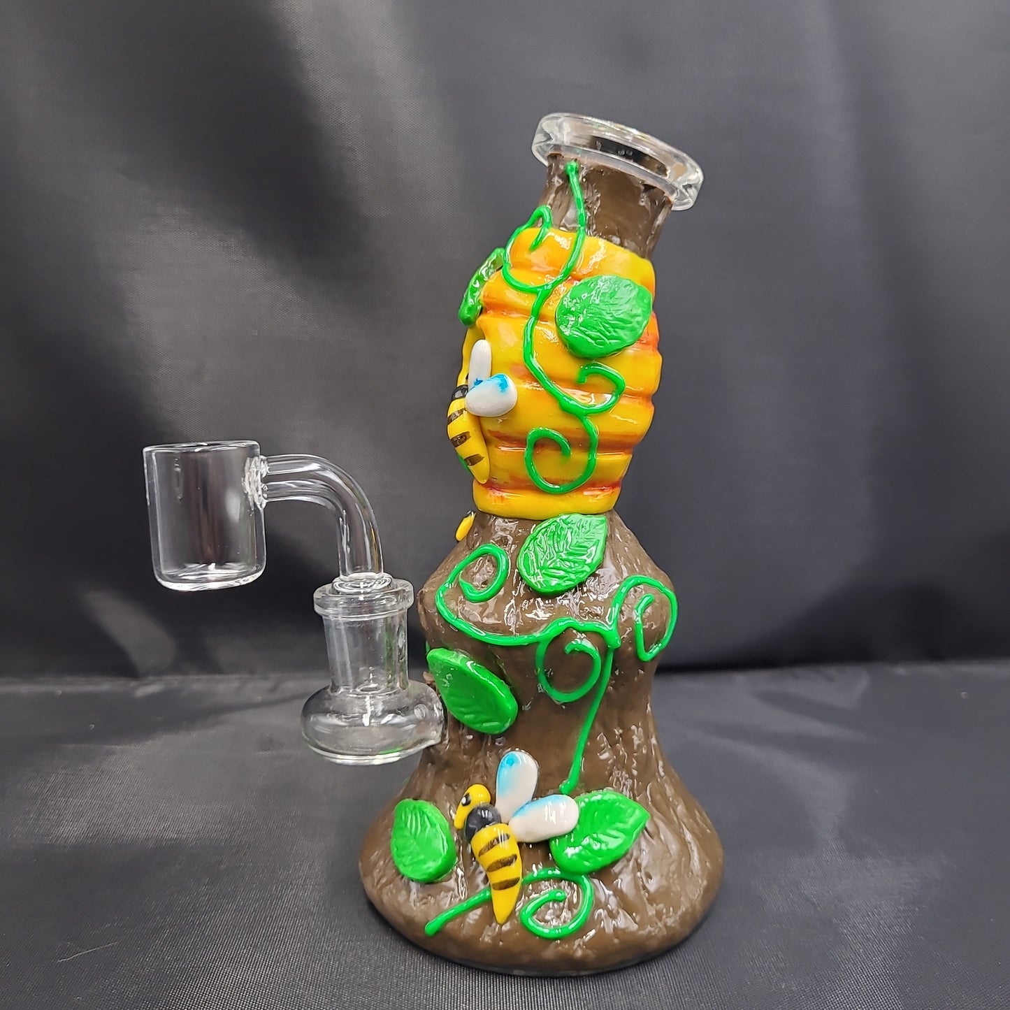 6.5" Honey BeeHive Clay Resin