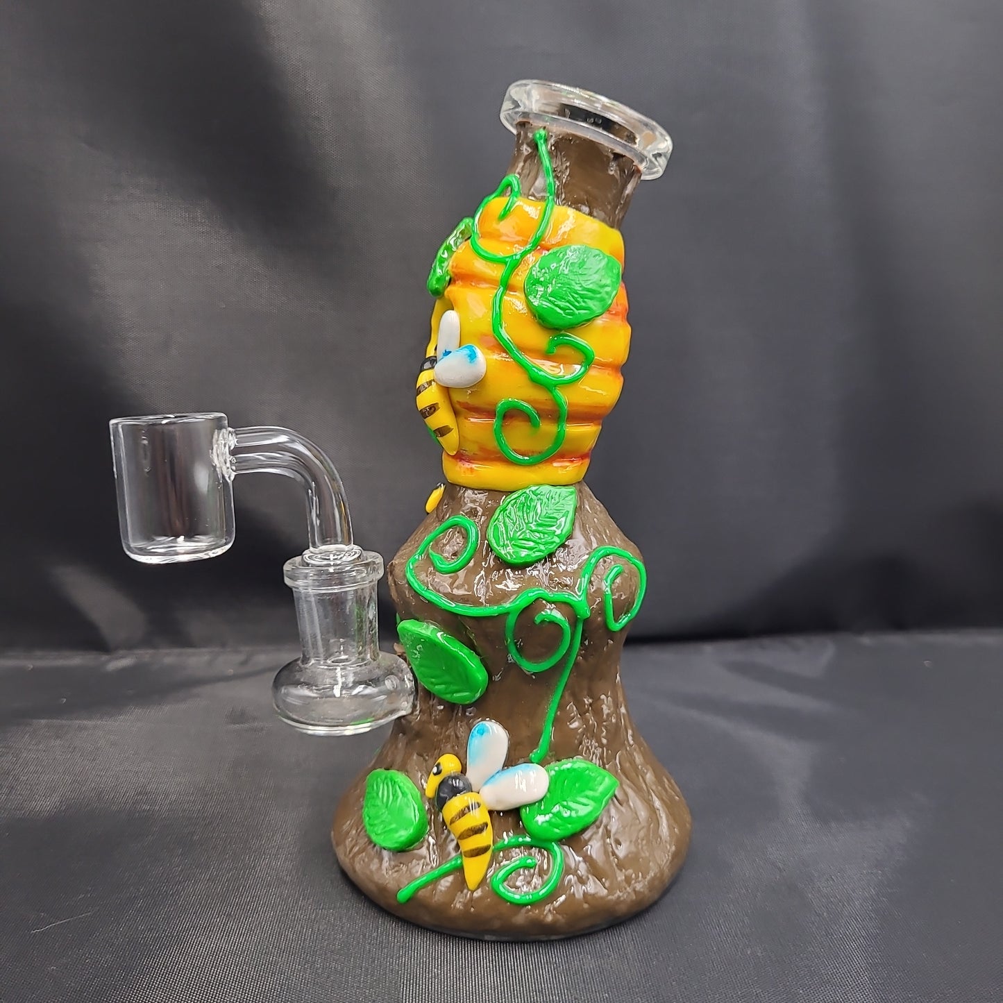6.5" Honey BeeHive Clay Resin