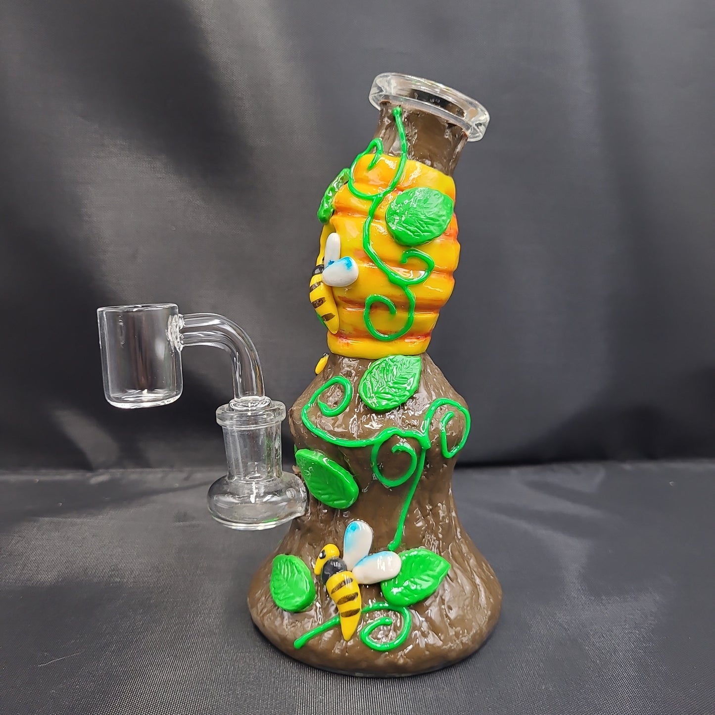 6.5" Honey BeeHive Clay Resin