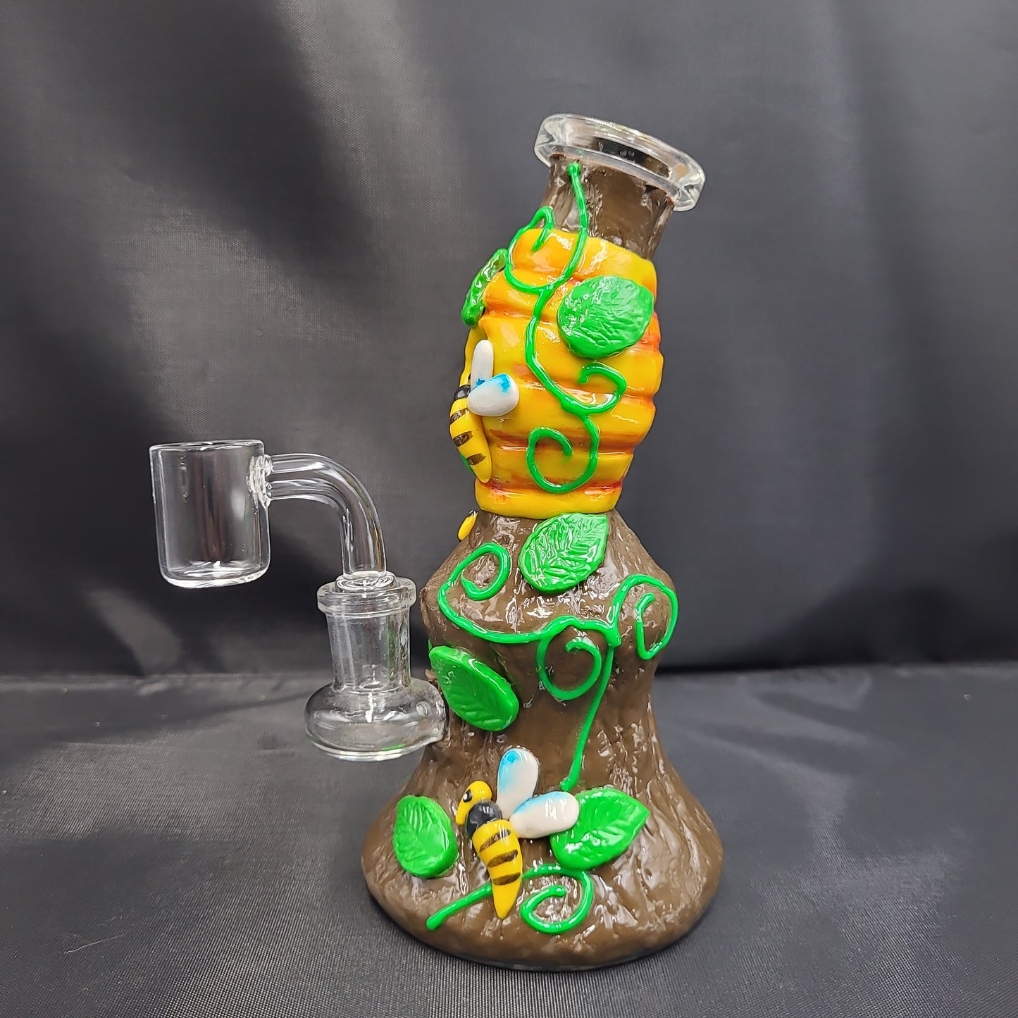 6.5" Honey BeeHive Clay Resin