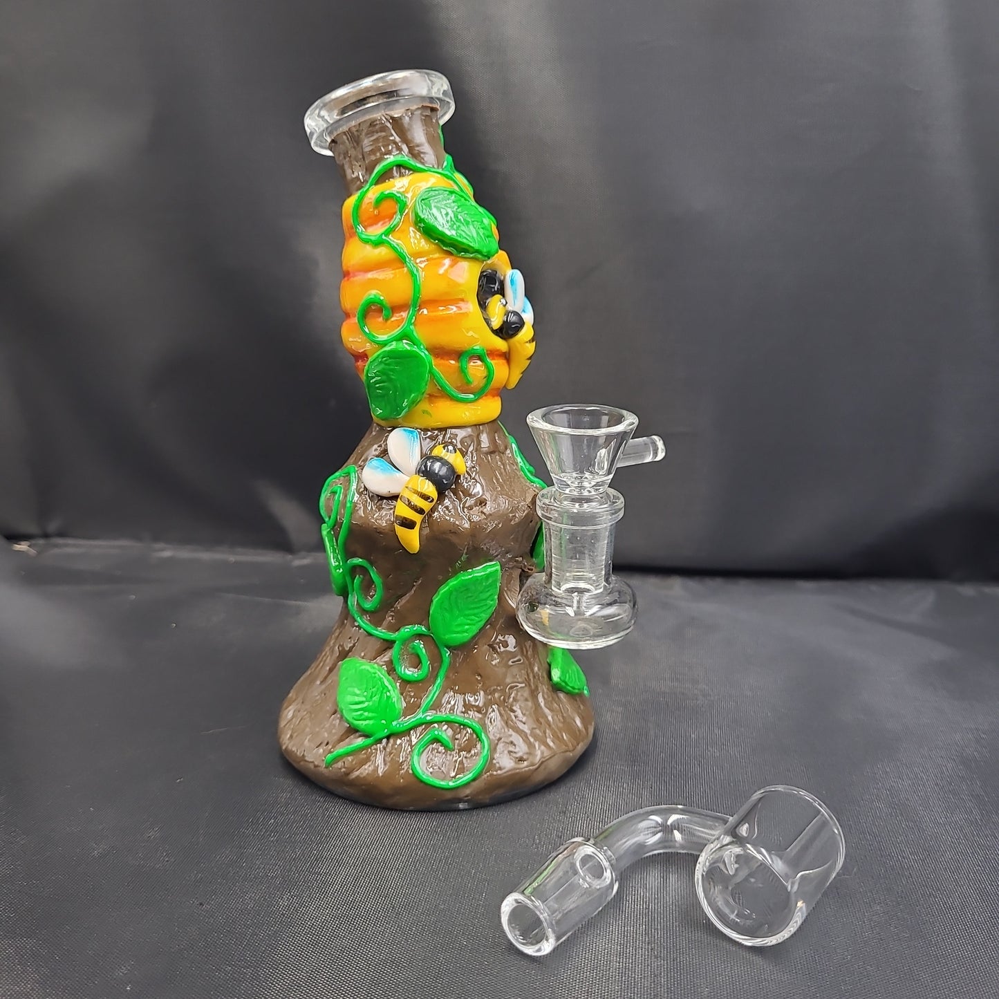 6.5" Honey BeeHive Clay Resin