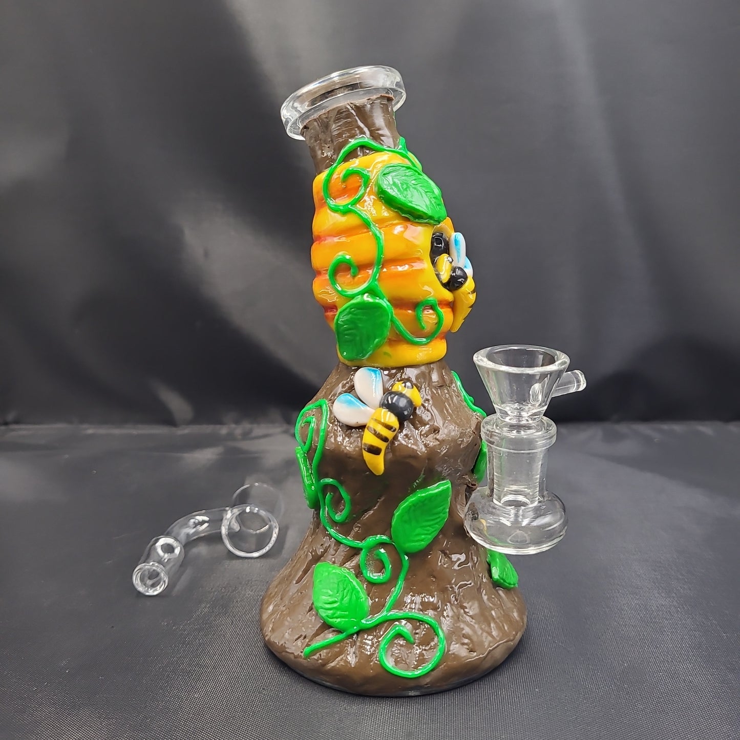 6.5" Honey BeeHive Clay Resin