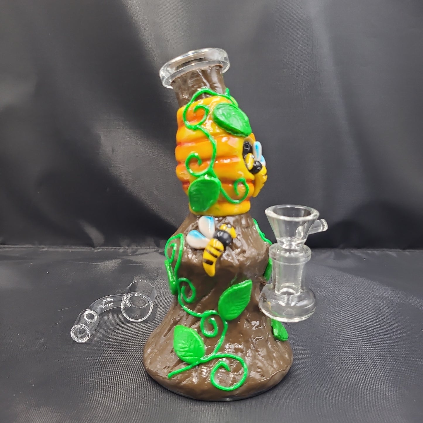 6.5" Honey BeeHive Clay Resin