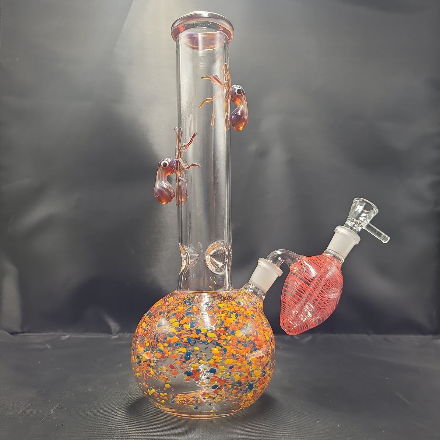 10" Octupus Frit Bubble Base Beaker w/ Ashcather Set