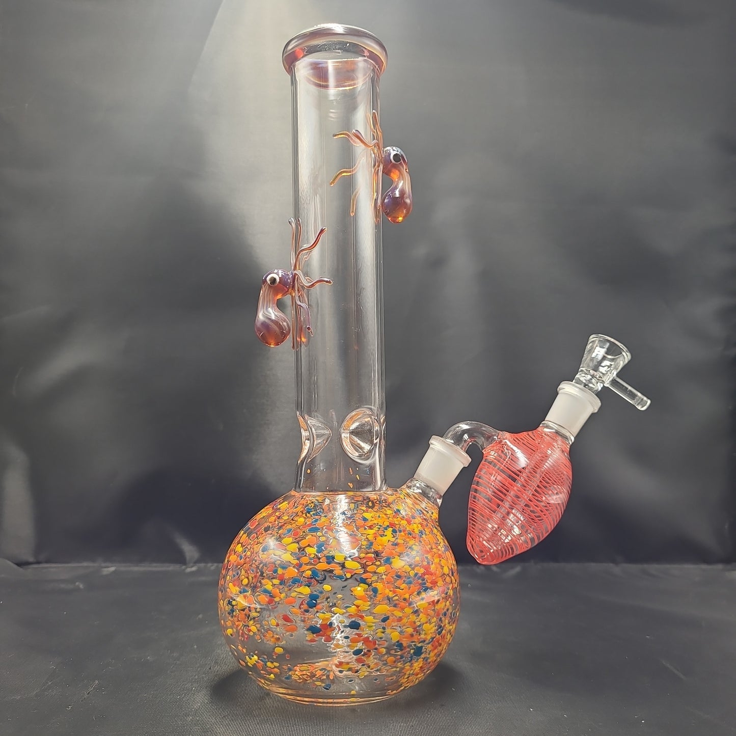 10" Octupus Frit Bubble Base Beaker w/ Ashcather Set