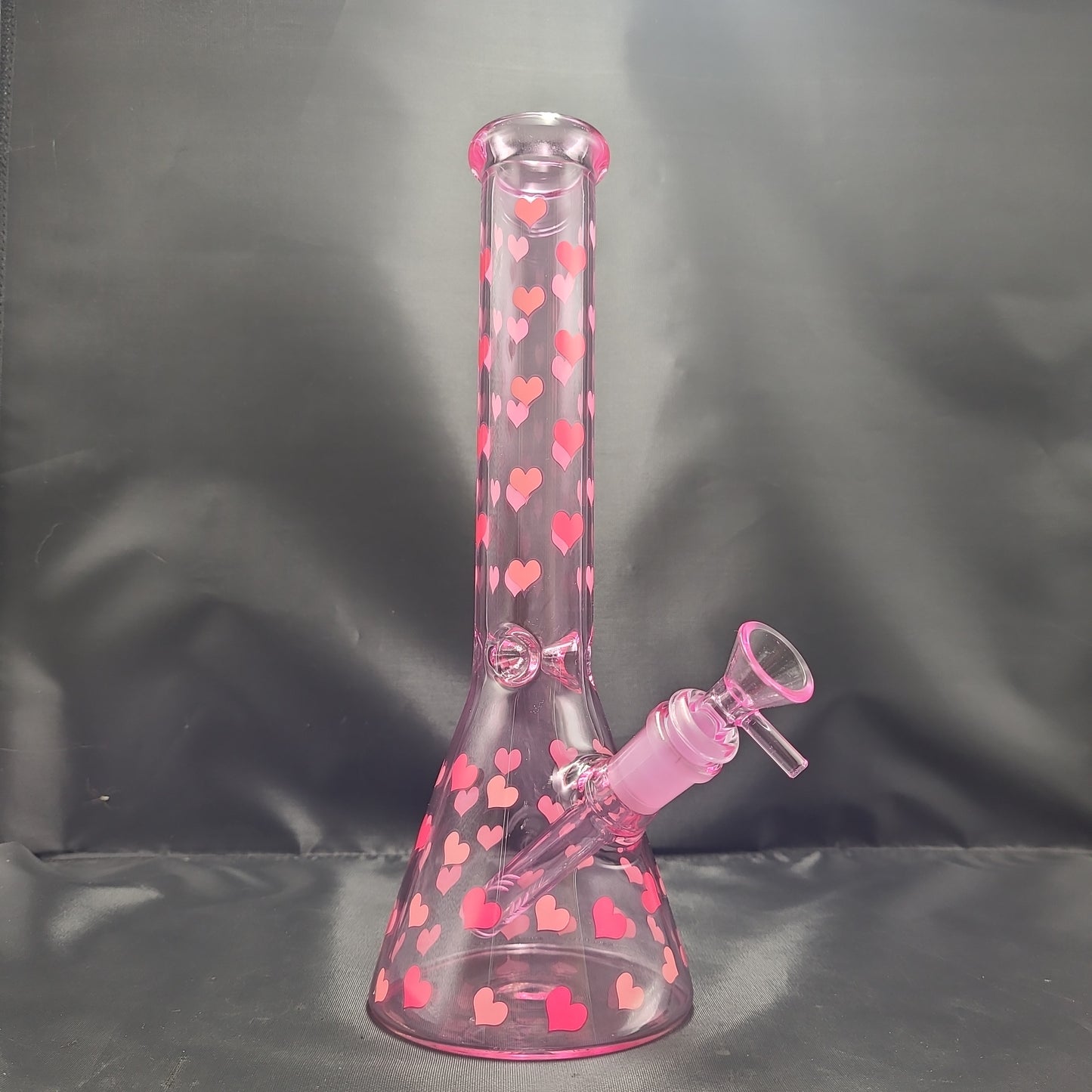 11" Valentines Hearts Beaker Water pipe