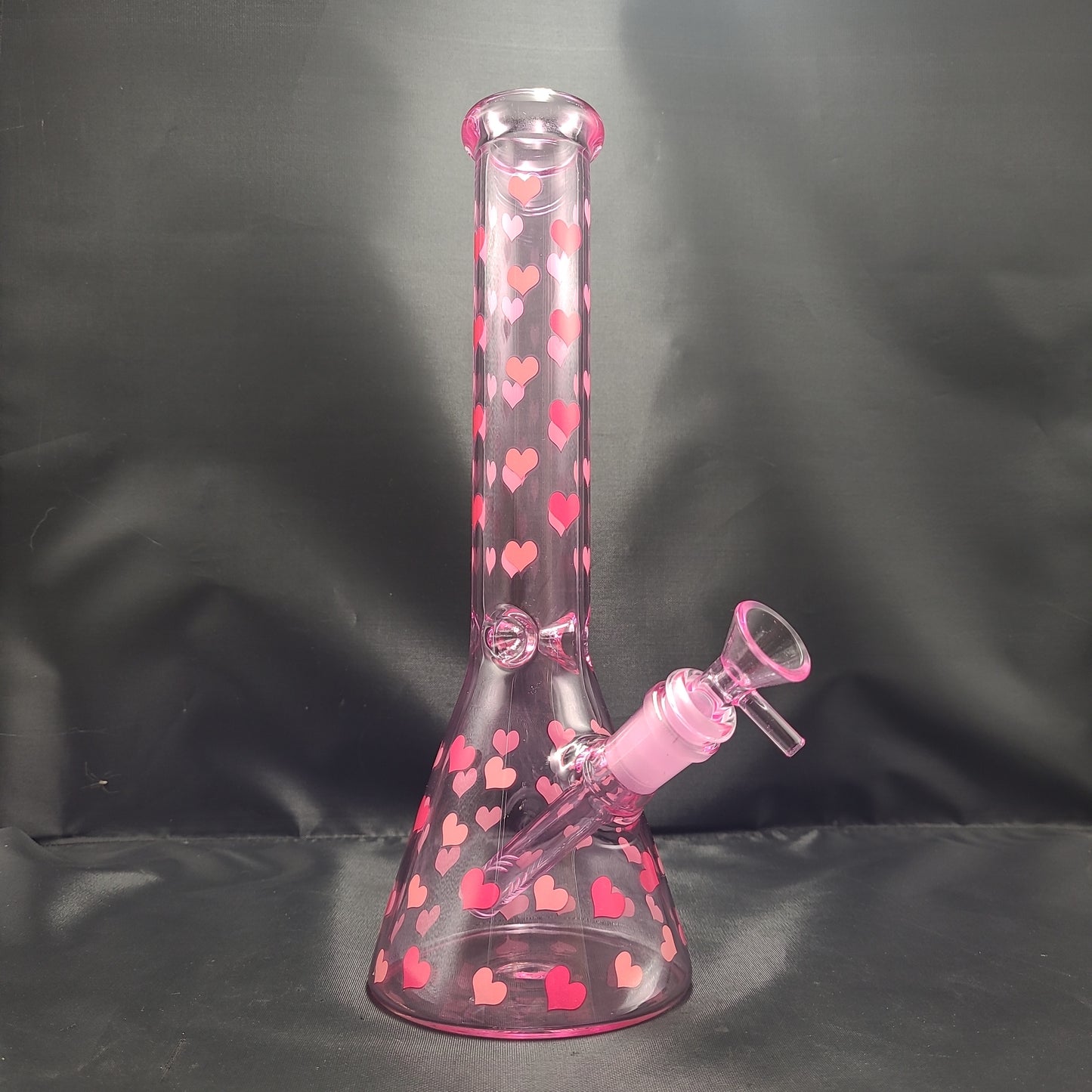 11" Valentines Hearts Beaker Water pipe