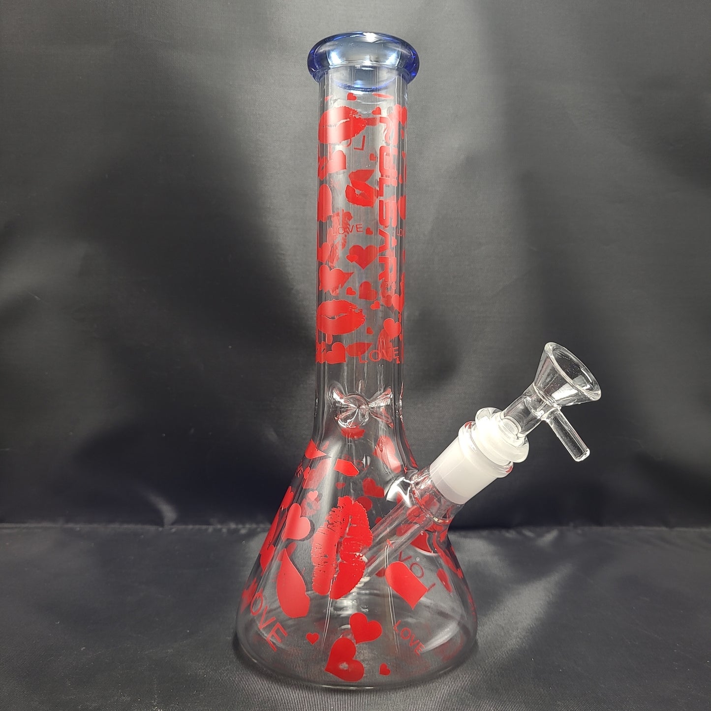 10" Pulsar Valentines Kiss beaker water pipe