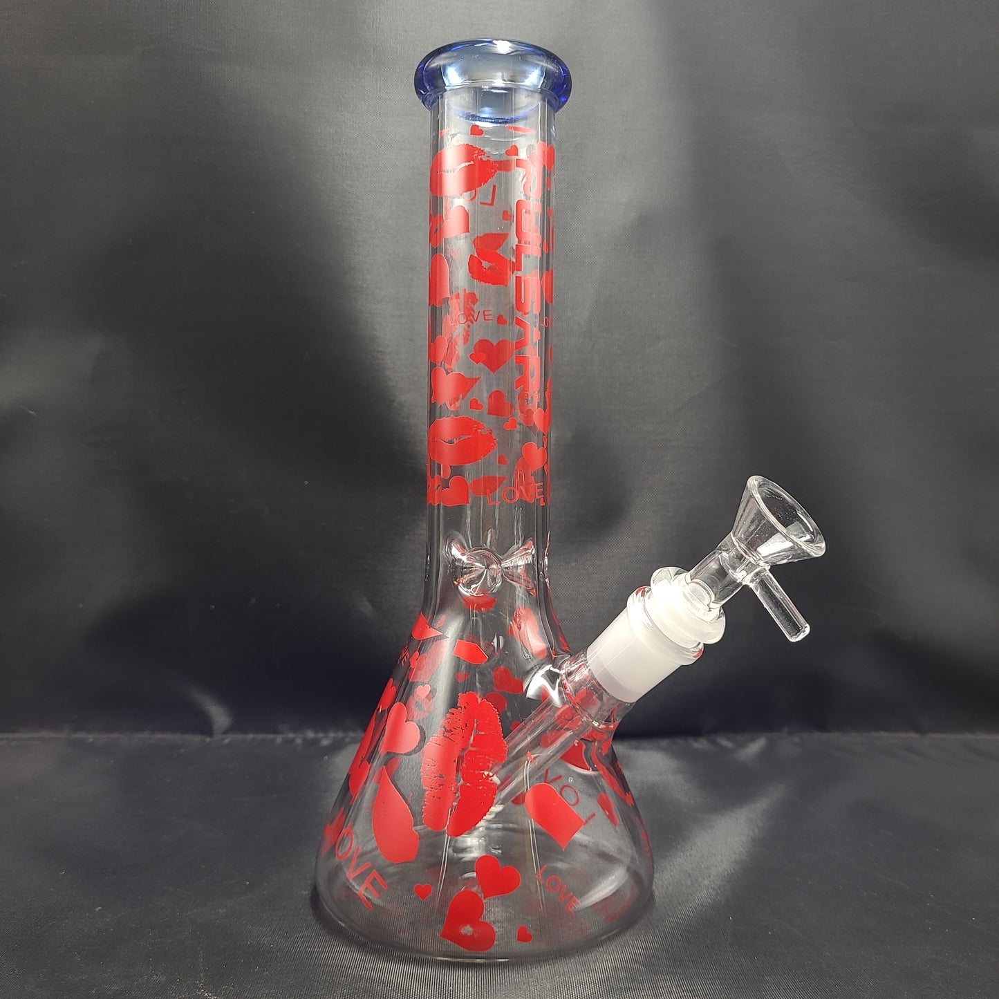 10" Pulsar Valentines Kiss beaker water pipe