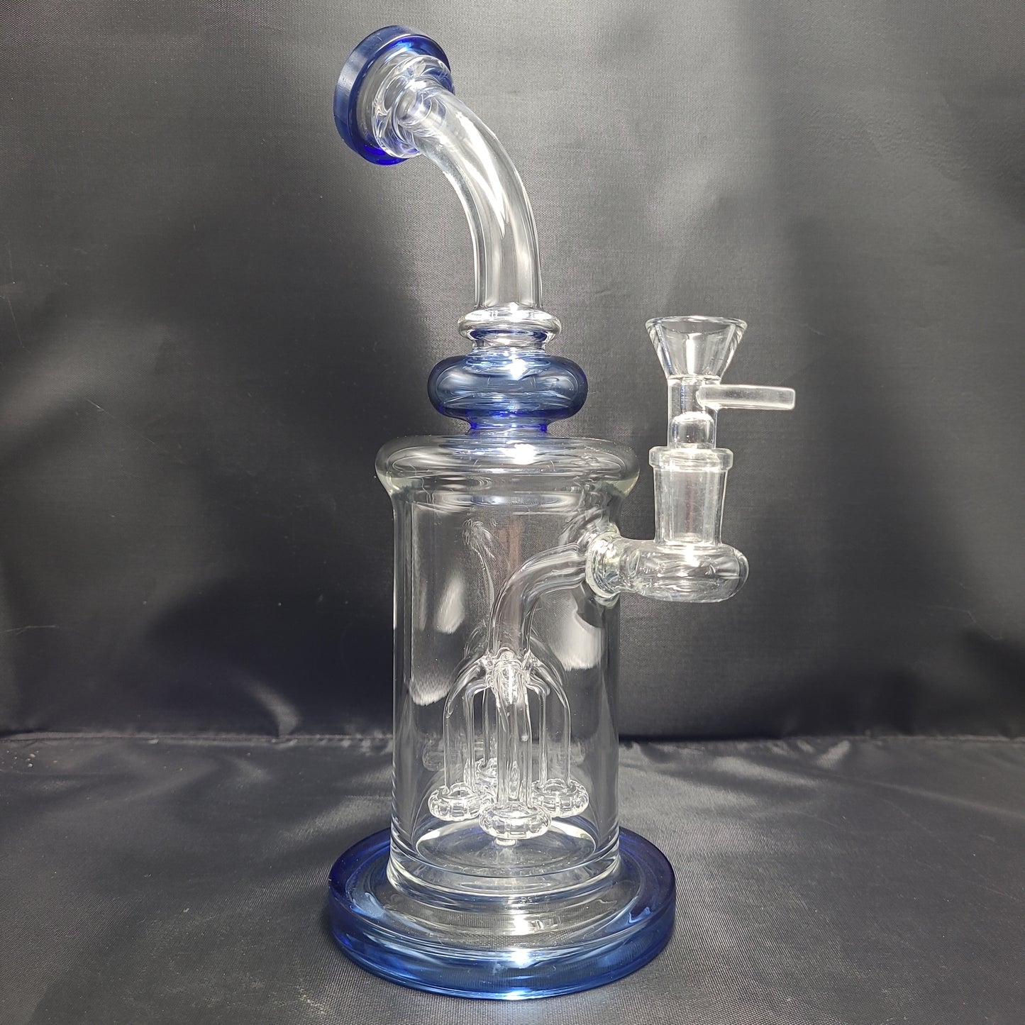 10" Fancy Quad Showerhead Perc waterpipe