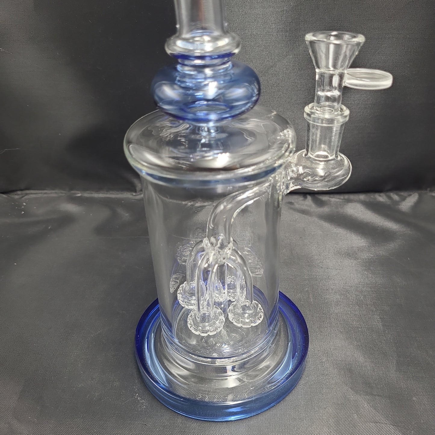 10" Fancy Quad Showerhead Perc waterpipe