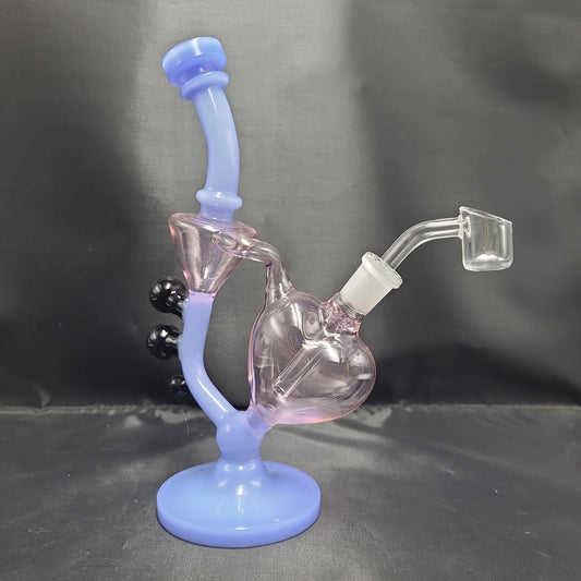 8" Infinite Love Heart Recycler rig