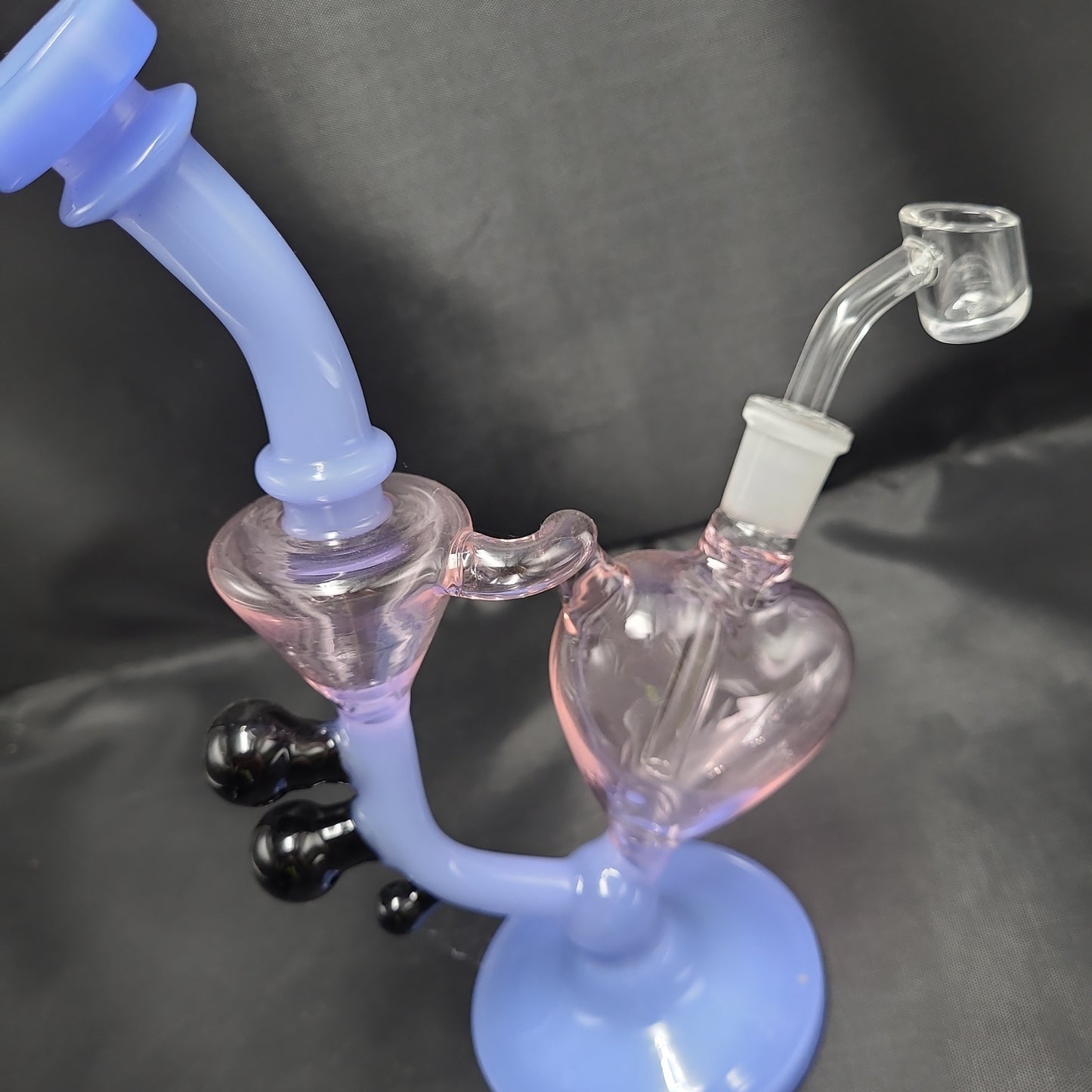 8" Infinite Love Heart Recycler rig