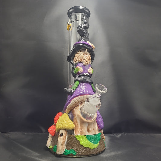 Witch Way 3D Painted Beaker Water Pipe | 14" | 14mm F