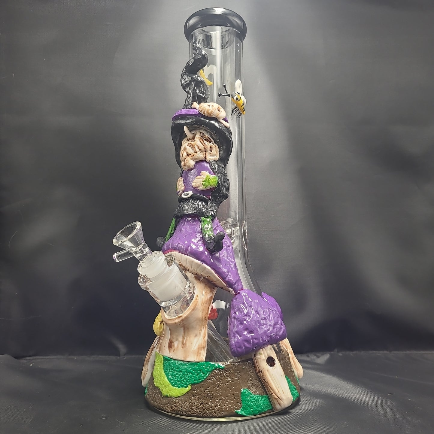 Witch Way 3D Painted Beaker Water Pipe | 14" | 14mm F