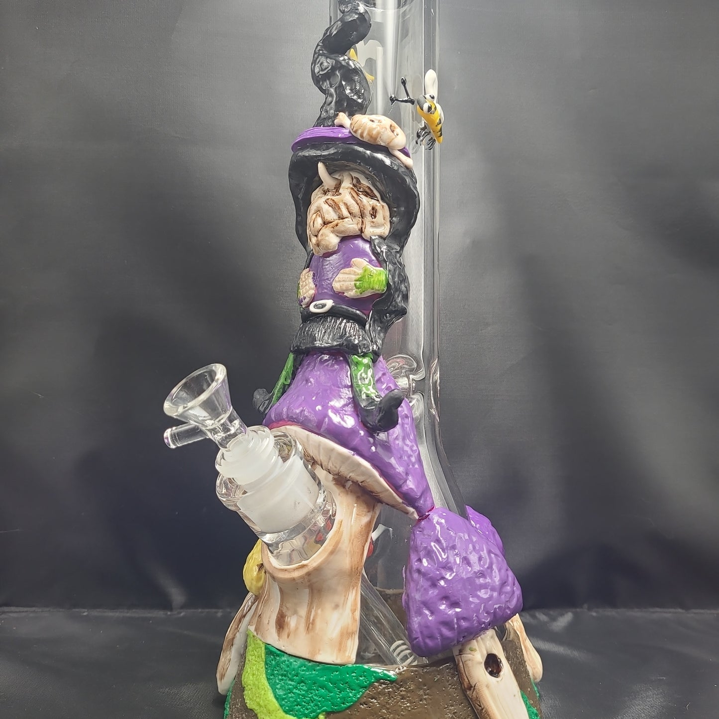 Witch Way 3D Painted Beaker Water Pipe | 14" | 14mm F