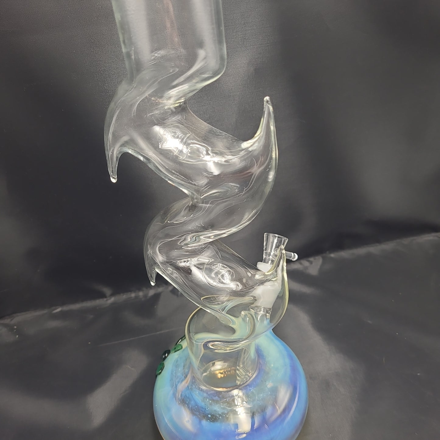 15" Floral Fumed Zong beaker  waterpipe