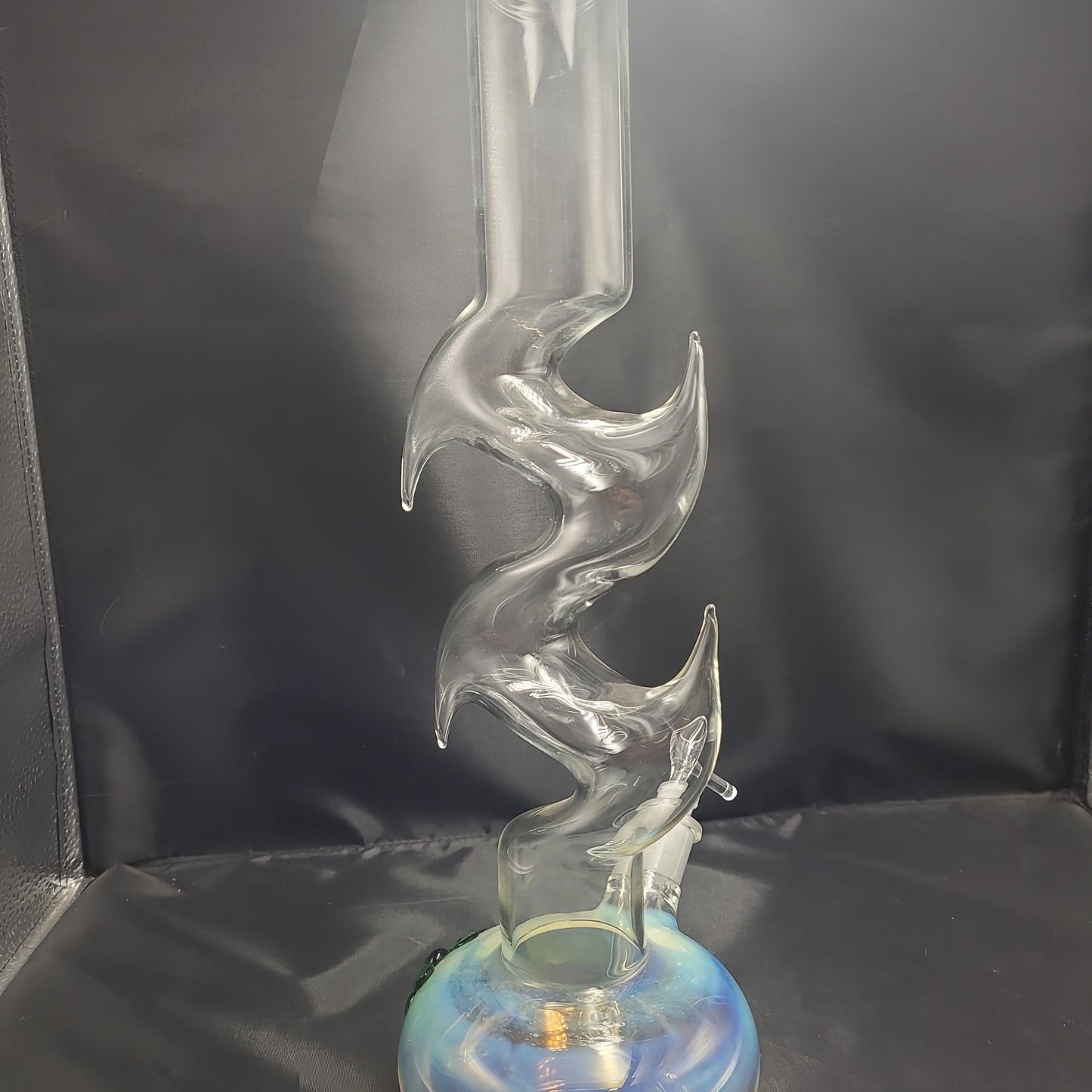 15" Floral Fumed Zong beaker  waterpipe