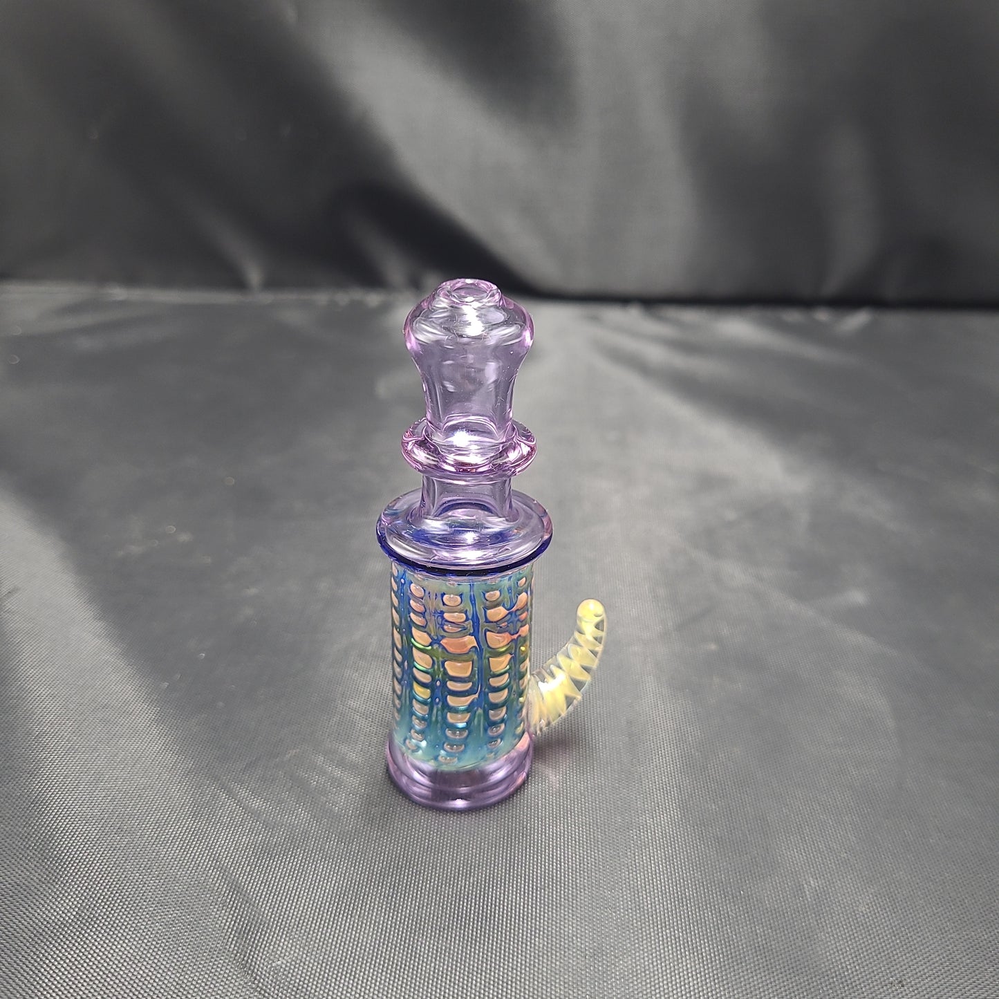 3.5" Goth Fire Bubble Chillum