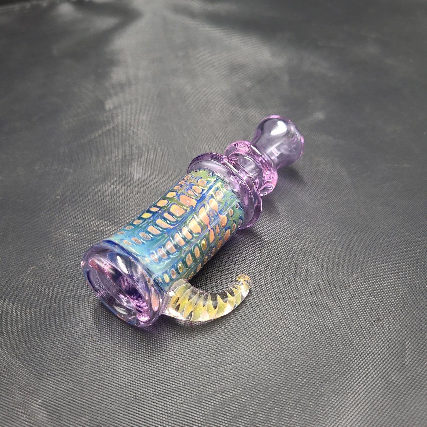 3.5" Goth Fire Bubble Chillum