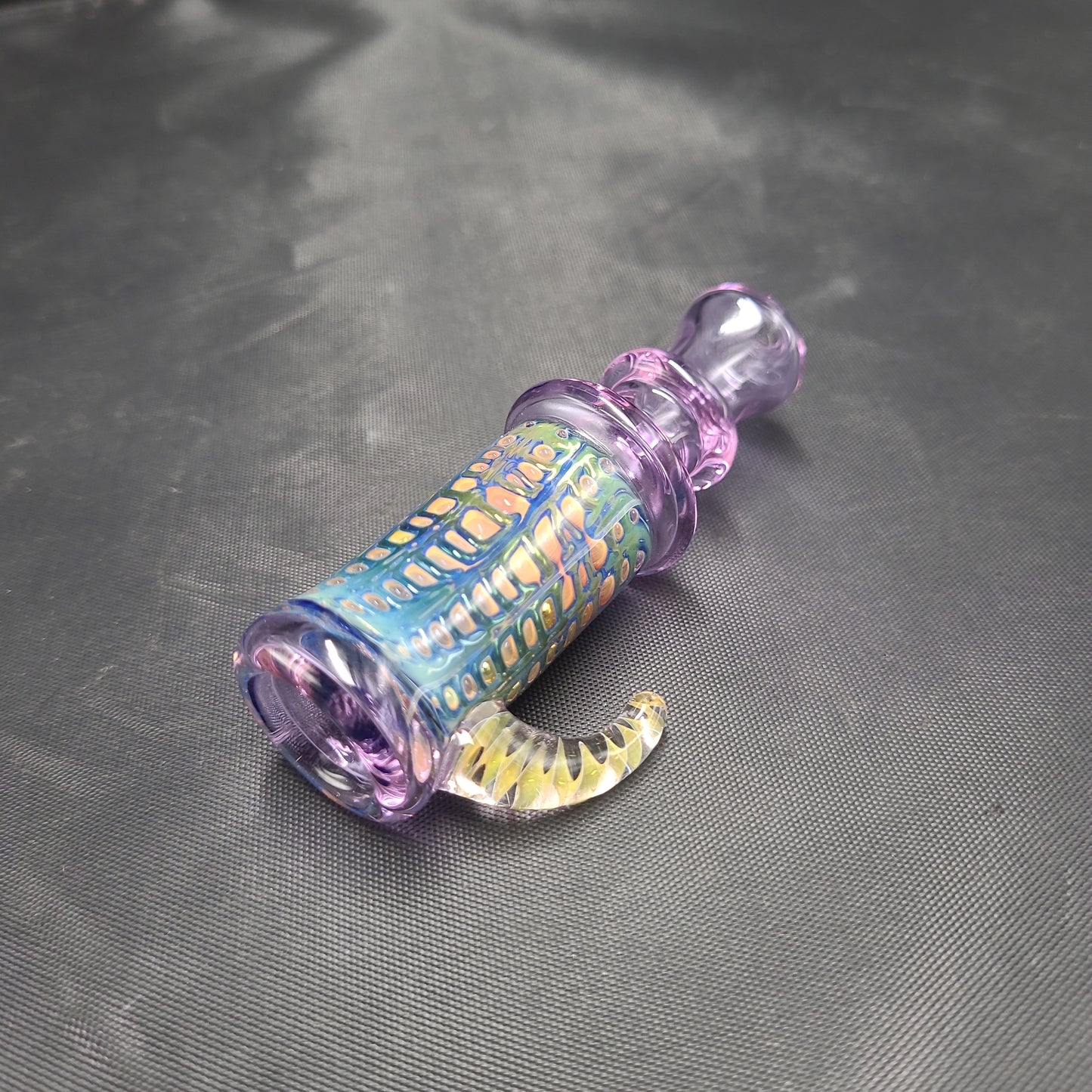 3.5" Goth Fire Bubble Chillum
