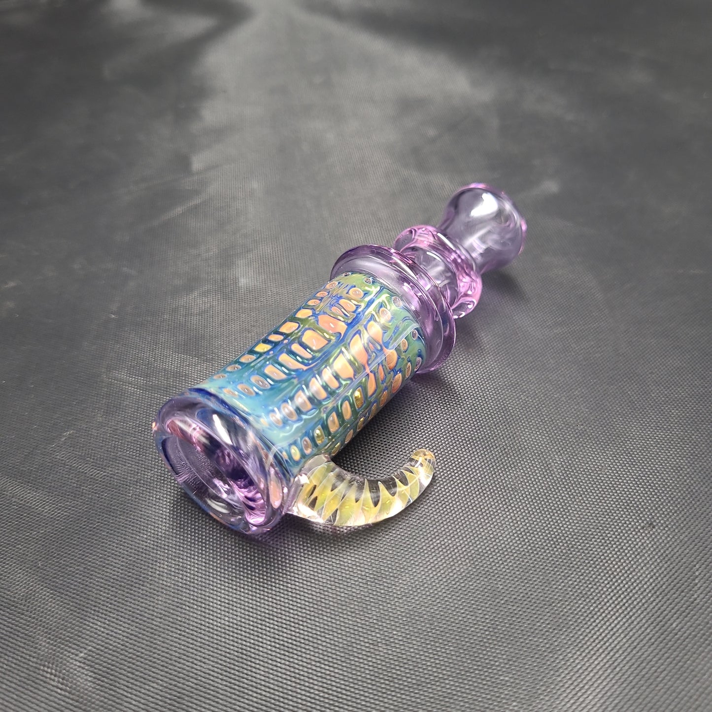 3.5" Goth Fire Bubble Chillum