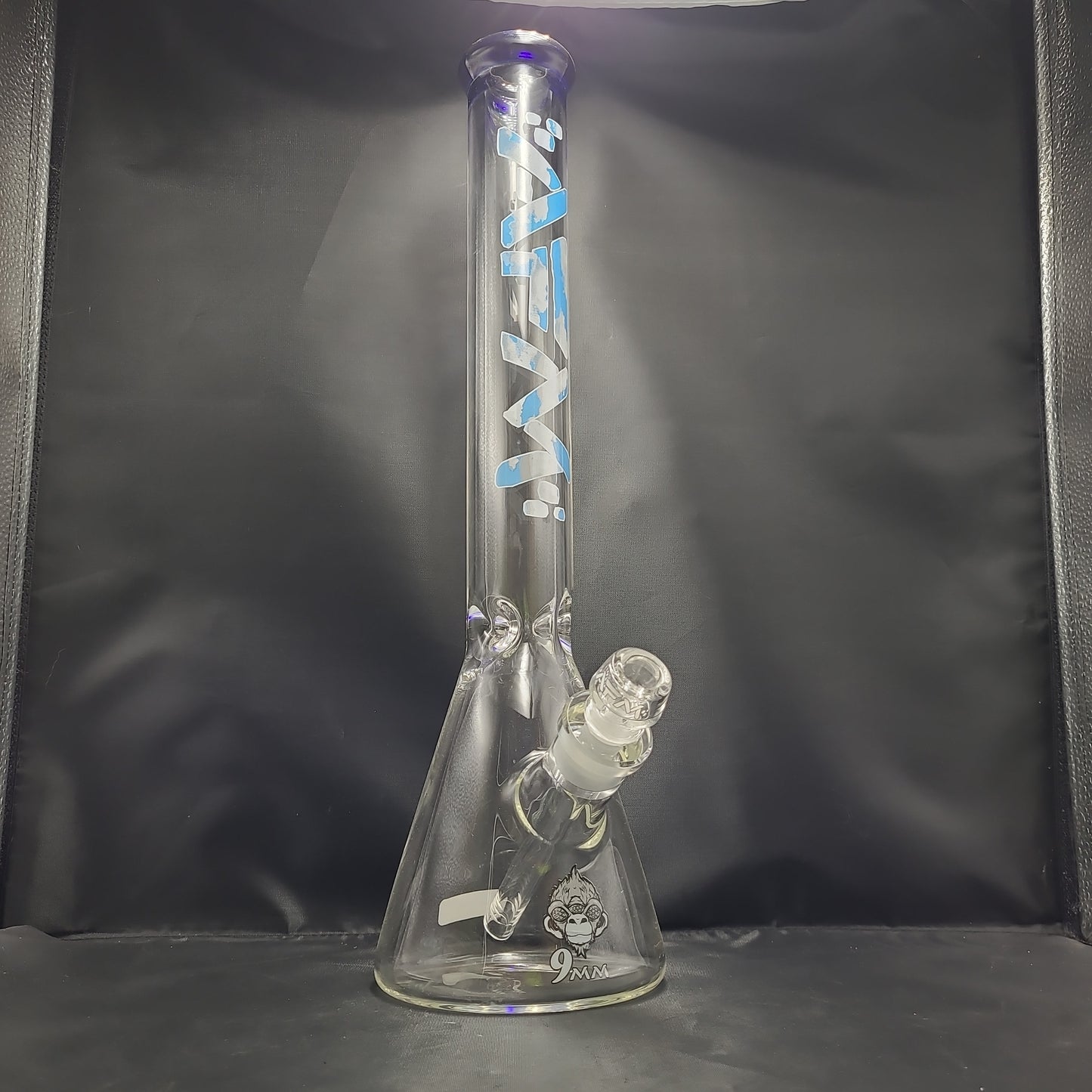 18" AFM Clouded Blue Beaker Waterpipe
