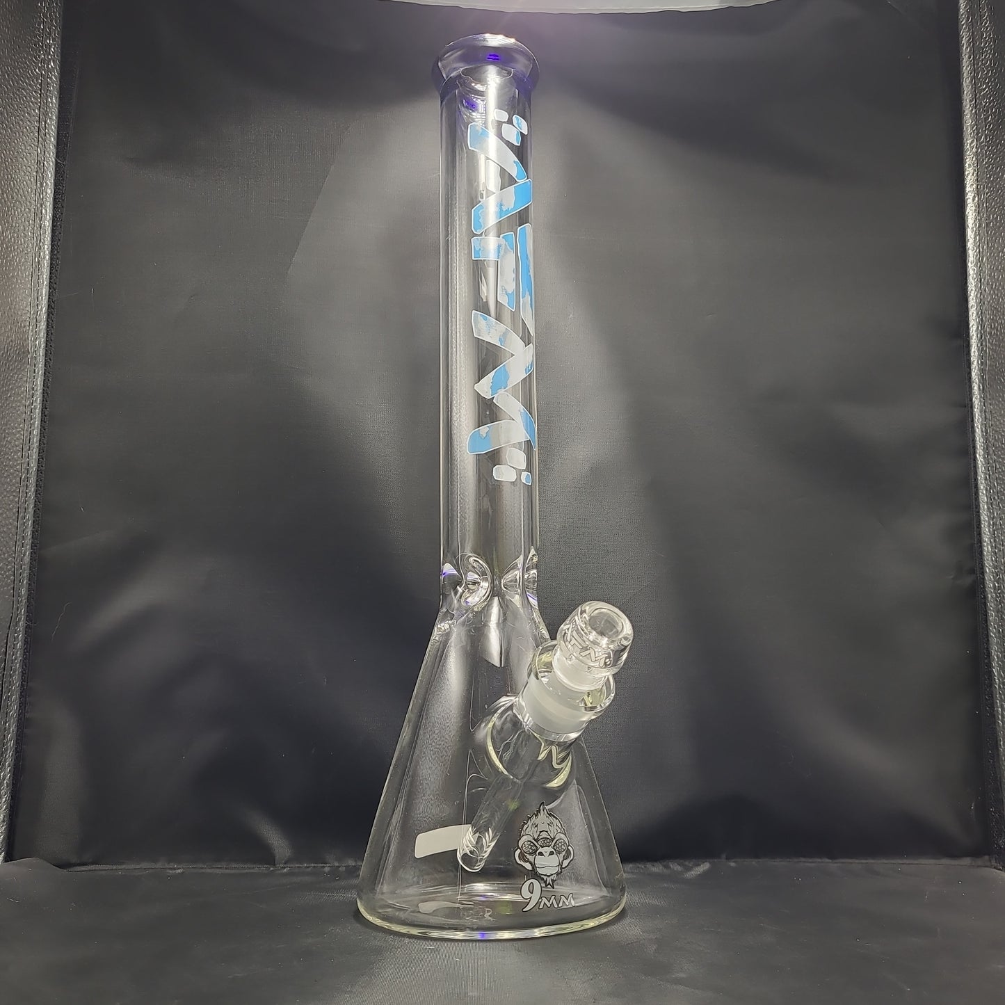18" AFM Clouded Blue Beaker Waterpipe