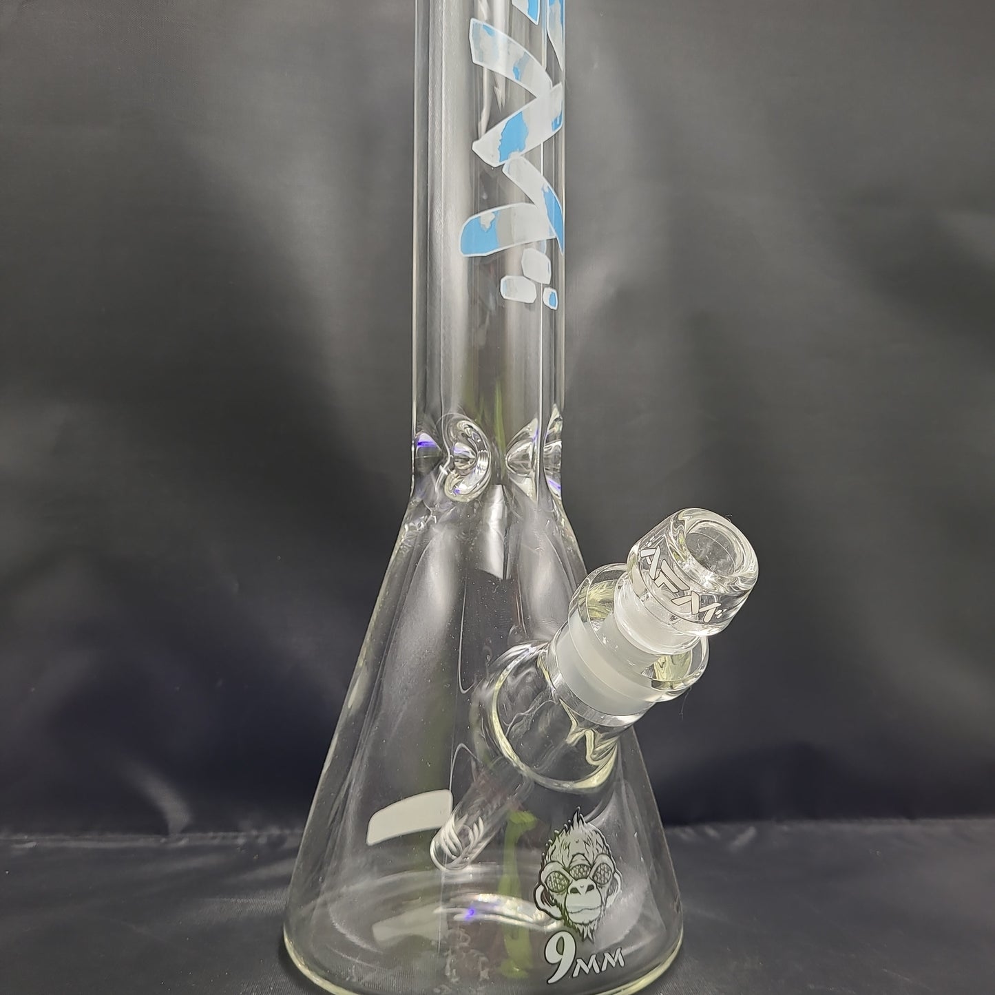 18" AFM Clouded Blue Beaker Waterpipe