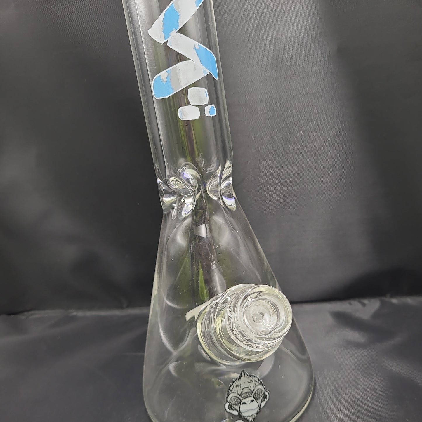 18" AFM Clouded Blue Beaker Waterpipe