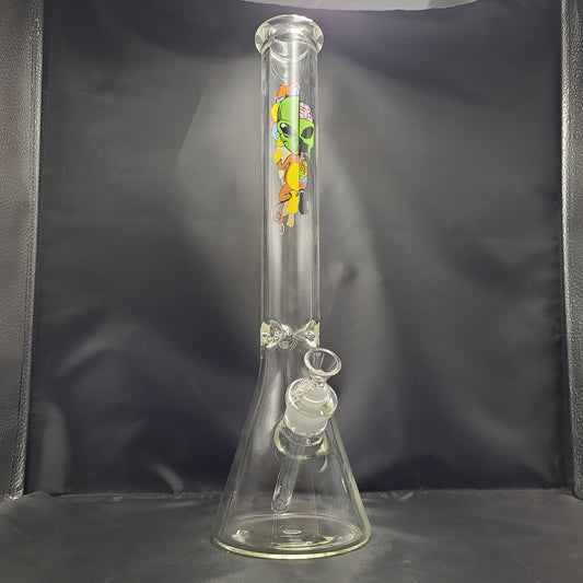 18" Monkey Alien Brains beaker waterpipe