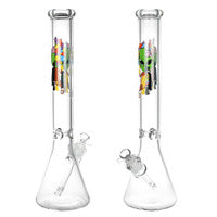 17" Alien Monkey Mandala Beaker Water Pipe