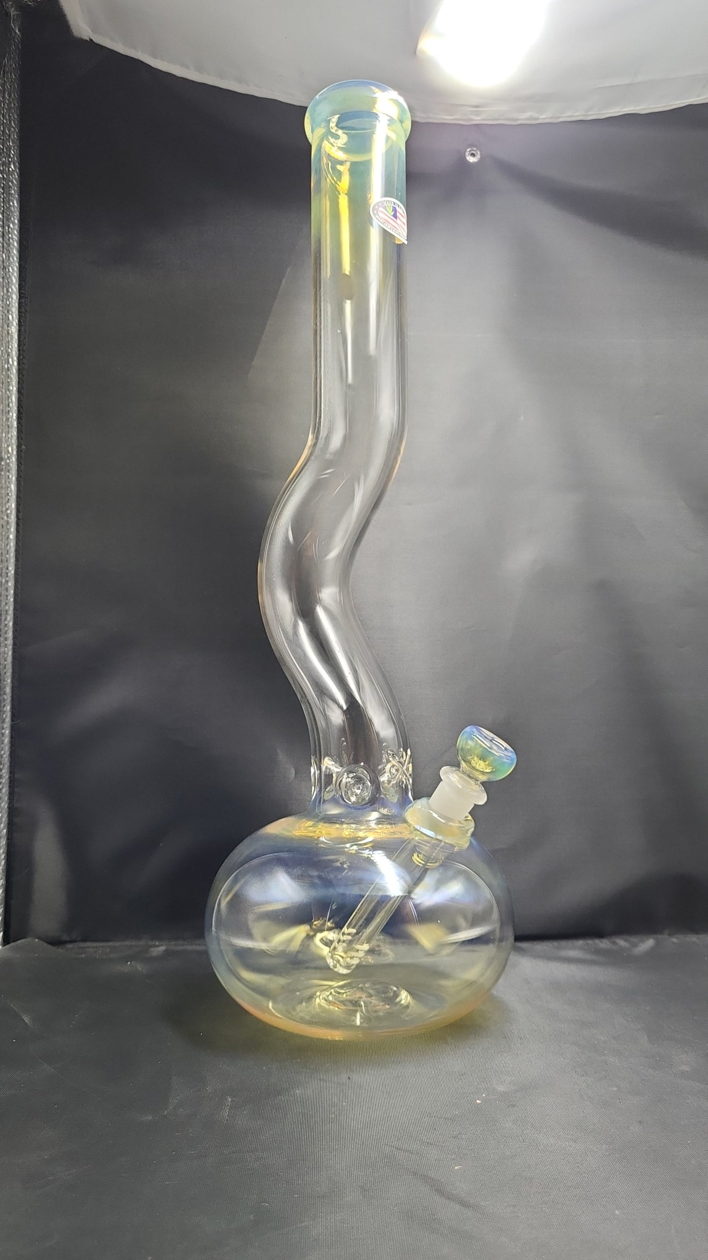 18" Fancy Fumed Zong Bubble Mary Jane Glass